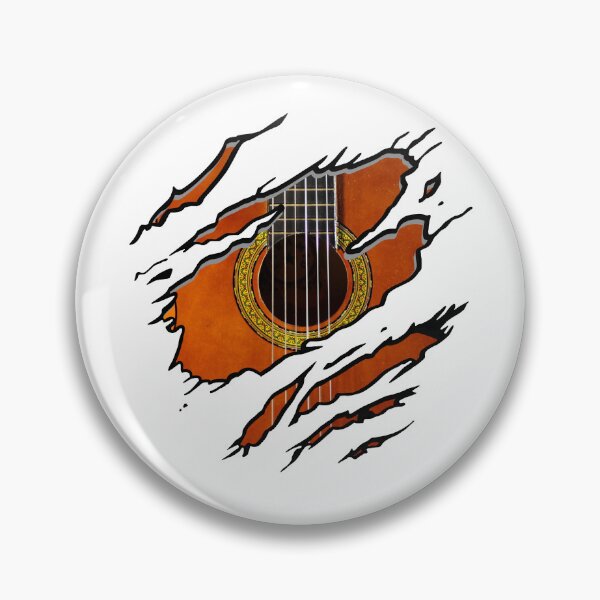 Item preview, Acoustic Guitar Shredded Metal Rip Design designed and sold by Uncer59.