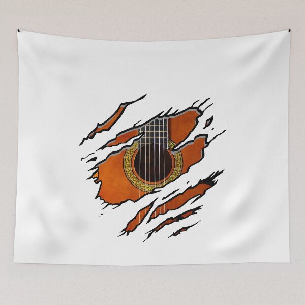 Item preview, Acoustic Guitar Shredded Metal Rip Design designed and sold by Uncer59.