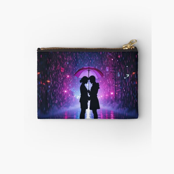 Item preview, Neon Rain Love Silhouette designed and sold by PixelVibe782.