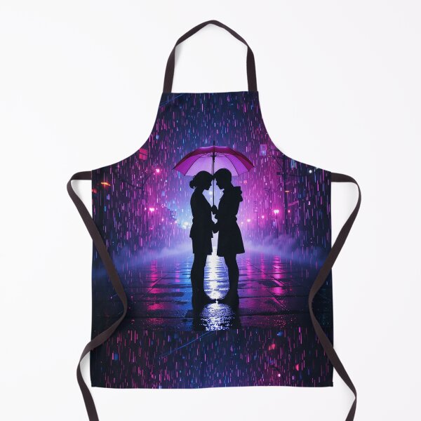 Item preview, Neon Rain Love Silhouette designed and sold by PixelVibe782.