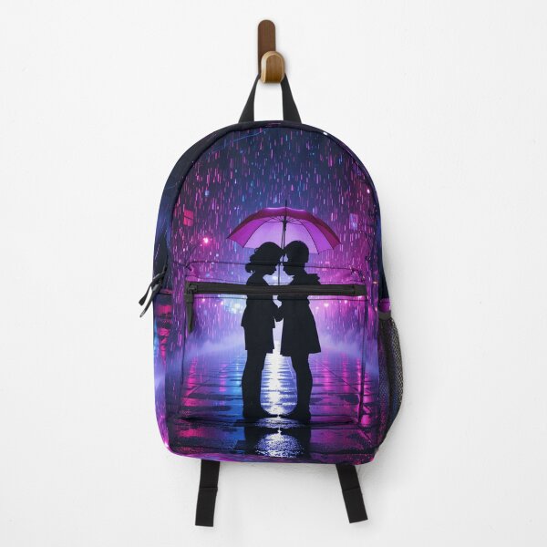Item preview, Neon Rain Love Silhouette designed and sold by PixelVibe782.