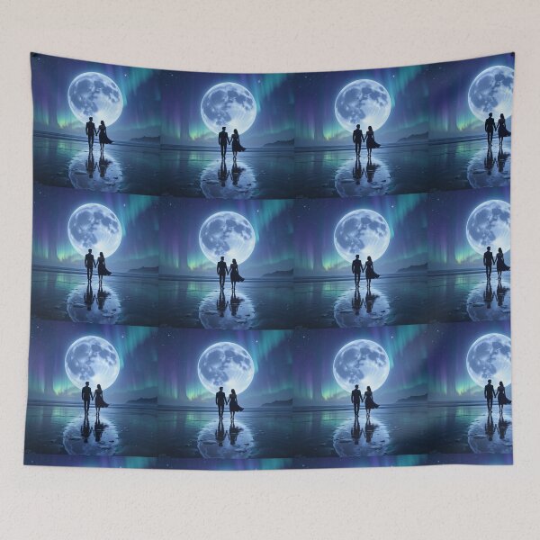 Item preview, Moonlit Shore Love designed and sold by PixelVibe782.
