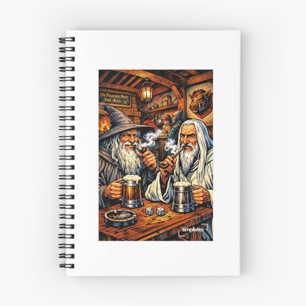 Item preview, Gandalf and Saruman Best Buddies LOTR designed and sold by Timplates.