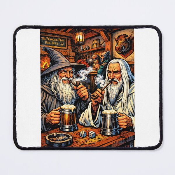 Item preview, Gandalf and Saruman Best Buddies LOTR designed and sold by Timplates.