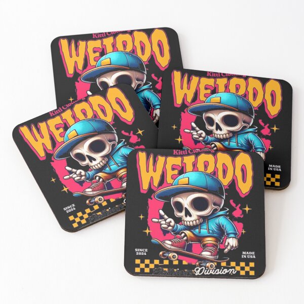 Item preview, Weirdo Clothing Division - Retro Skateboard Skull Design designed and sold by GenZFashion000.