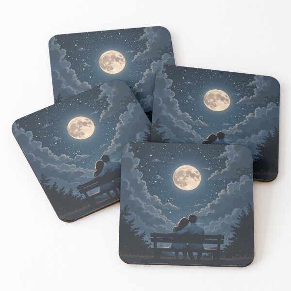 Item preview, Starlit Moon Love designed and sold by PixelVibe782.