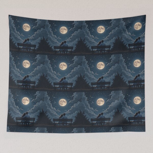 Item preview, Starlit Moon Love designed and sold by PixelVibe782.