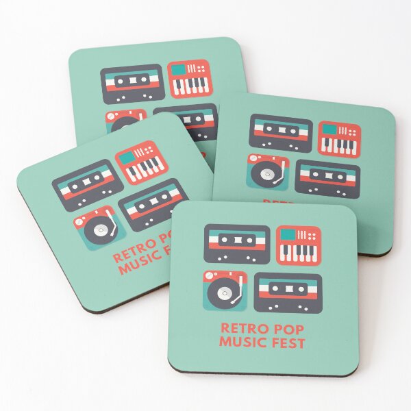 Item preview, Retro Pop Music Fest – Vintage Cassette, Vinyl & Synth Music Design designed and sold by MUKUND FASHION DESIGN.