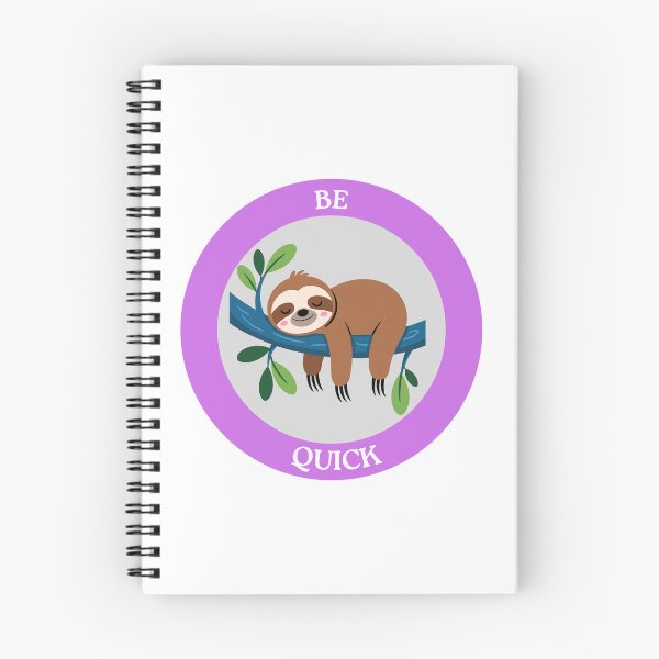 Item preview, Be Quick Sloth - Sleeping Sloth on Branch Circle Art designed and sold by Love3Happy.