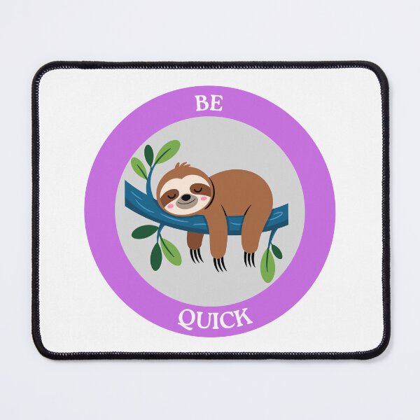 Item preview, Be Quick Sloth - Sleeping Sloth on Branch Circle Art designed and sold by Love3Happy.