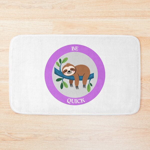 Item preview, Be Quick Sloth - Sleeping Sloth on Branch Circle Art designed and sold by Love3Happy.