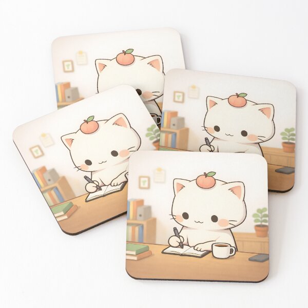 Item preview, Moku the Cat – Kawaii Cozy Journaling Art designed and sold by HelloMoku.
