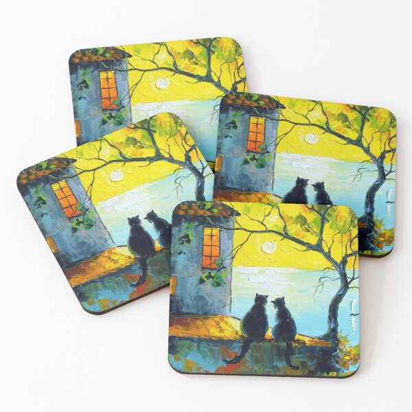 Item preview, Cats Watching the Sunset Together designed and sold by Olha Darchuk.