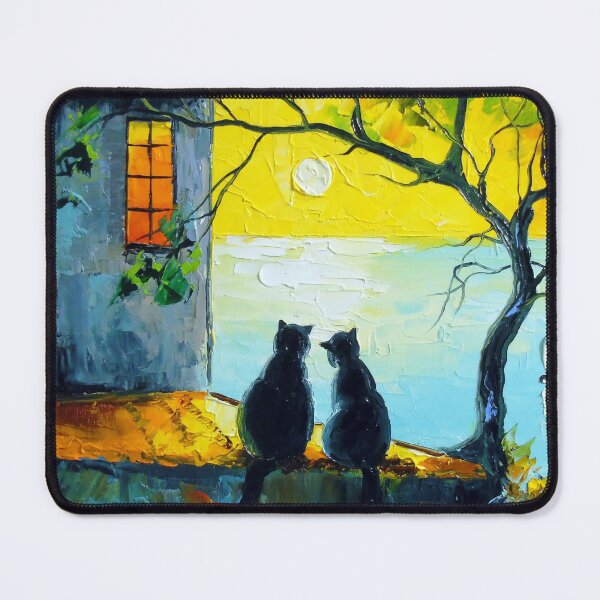 Item preview, Cats Watching the Sunset Together designed and sold by Olha Darchuk.