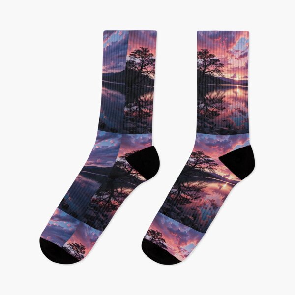 Item preview, Sunset Reflection Serenity designed and sold by PixelVibe782.