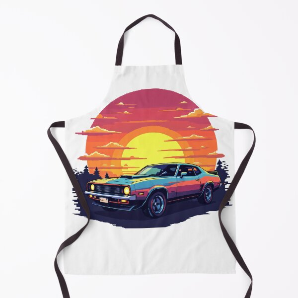 Item preview, Pixel Art Muscle Car Retro Sunset 80s Synthwave designed and sold by Conpo.