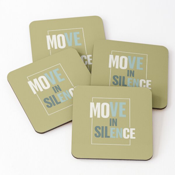 Item preview, Move in Silence – Minimal Motivational Quote Typography Design designed and sold by MUKUND FASHION DESIGN.