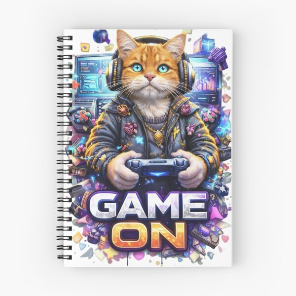 Item preview, Orange Tabby Cat Gamer Leveling Up designed and sold by newvisionart191.
