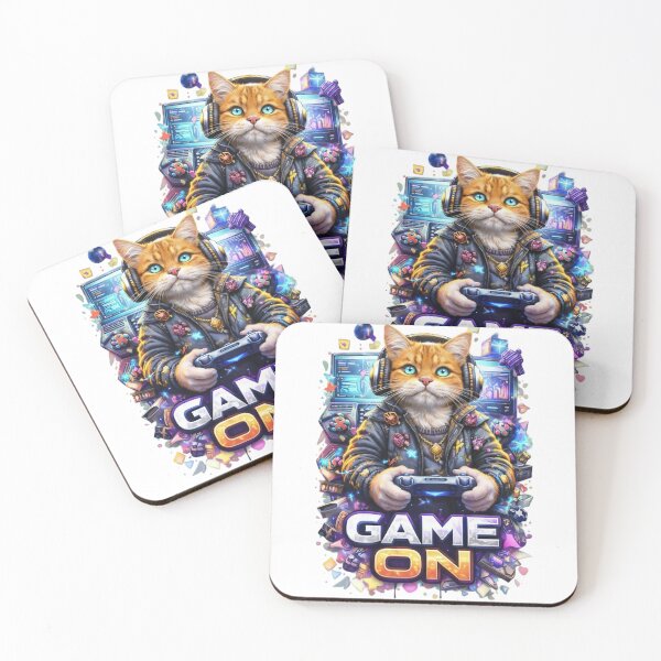 Item preview, Orange Tabby Cat Gamer Leveling Up designed and sold by newvisionart191.