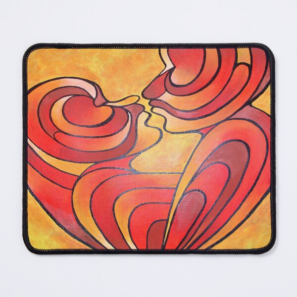 Item preview, Lovers Kiss And Their Bodies Form A Love Heart designed and sold by taiche.