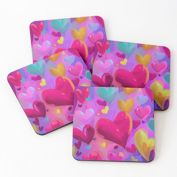 Item preview, Colorful Hearts designed and sold by ByNicoleSara.