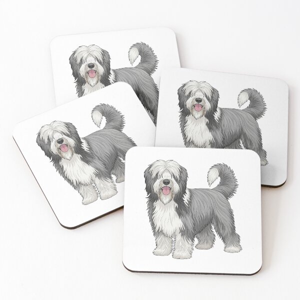 Item preview, Cute Cartoon Fluffy Bearded Collie designed and sold by IN Tales.