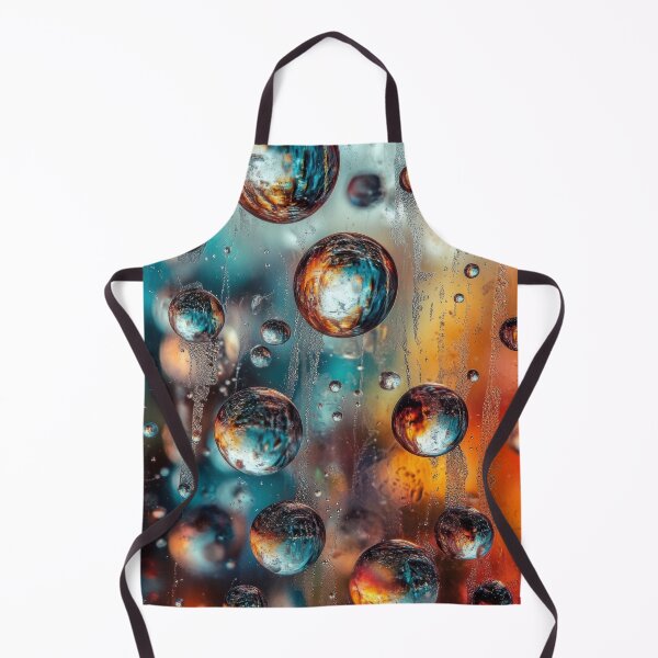 Item preview, Refracted World - Teal and Orange Water Droplets designed and sold by B-Russ-Stuff.