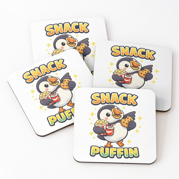 Item preview, Snack Puffin – Cute Penguin Snack Lover Cartoon Design designed and sold by Ramkumar2025.
