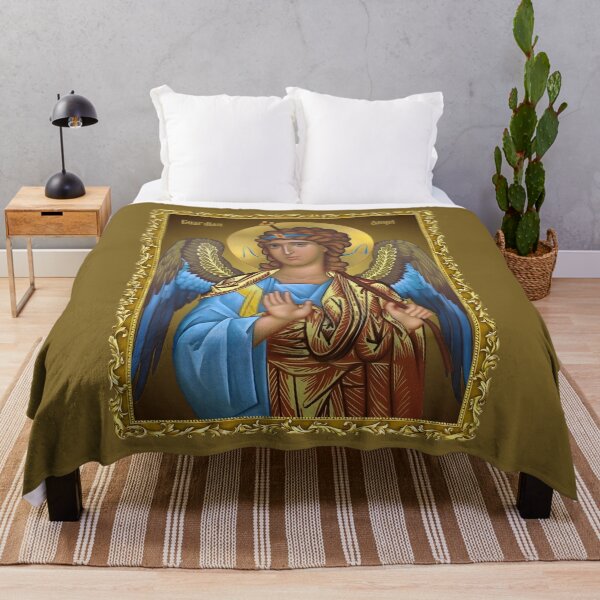 Item preview, Guardian Angel Orthodox Icon , in a frame designed and sold by orthodox-icon.
