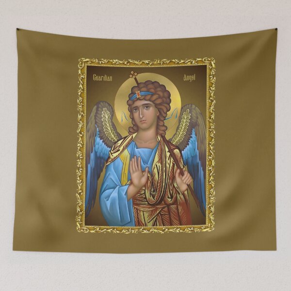 Item preview, Guardian Angel Orthodox Icon , in a frame designed and sold by orthodox-icon.