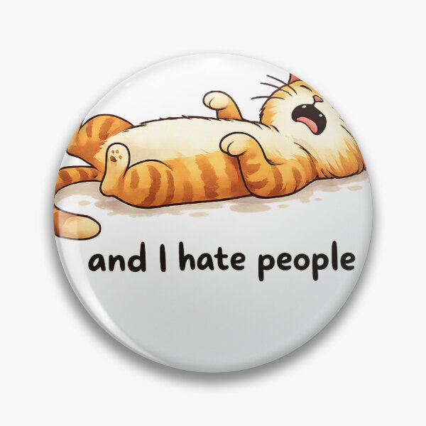 Item preview, Funny Grumpy Cat – My Back Hurts And I Hate People | Introvert Cat Meme designed and sold by Mavriboy.