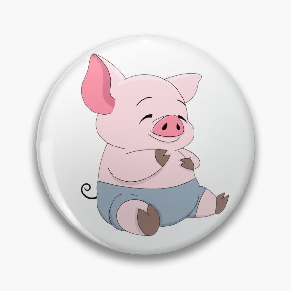 Item preview, Joyous piggie illustration  designed and sold by Yesss-Mau.