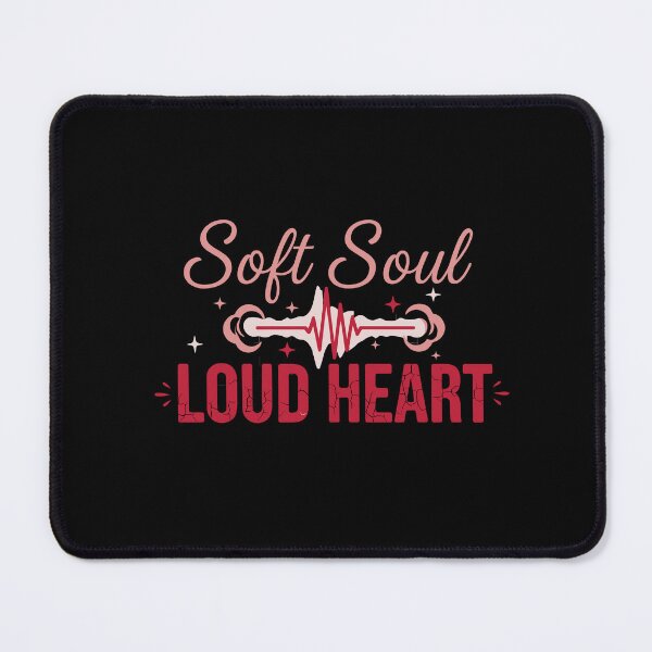 Item preview, Soft Soul Loud Heart – Music & Emotion Typography designed and sold by THE-DAILY-DRIPS.
