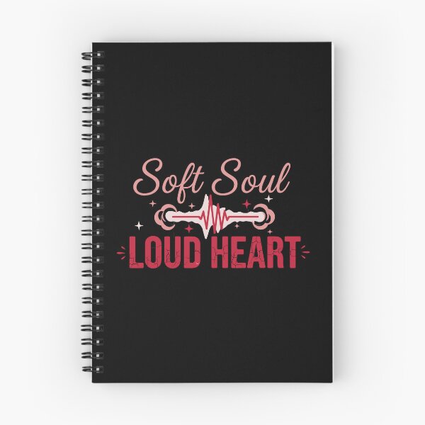 Item preview, Soft Soul Loud Heart – Music & Emotion Typography designed and sold by THE-DAILY-DRIPS.