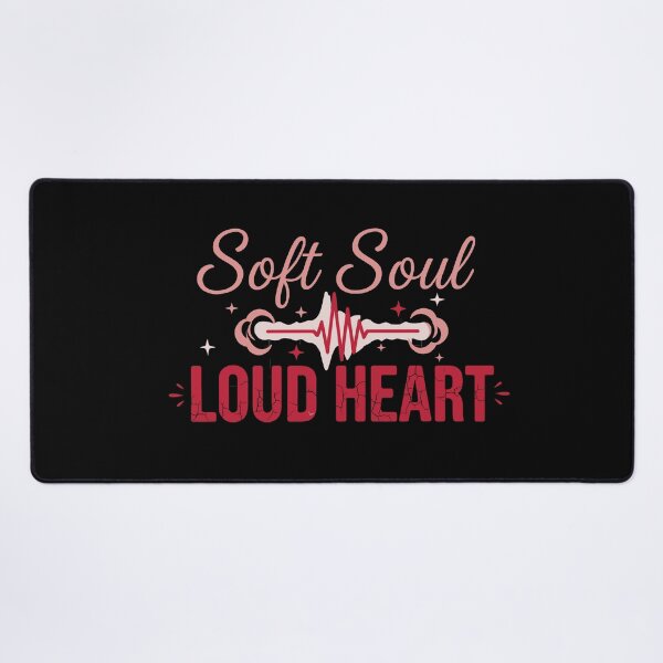 Item preview, Soft Soul Loud Heart – Music & Emotion Typography designed and sold by THE-DAILY-DRIPS.