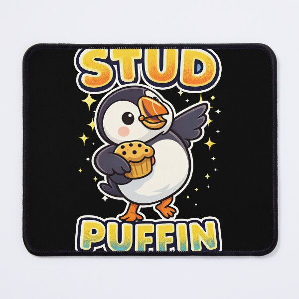 Item preview, Stud Puffin – Cute Confident Puffin Cartoon Character Design designed and sold by Ramkumar2025.