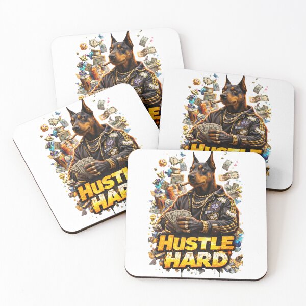 Item preview, Doberman Hustler With Cash And Cigars designed and sold by newvisionart191.