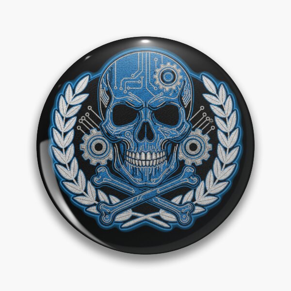 Item preview, Embroidered Military Skull Seal - High Contrast Tactical Design designed and sold by LaNadaYFundante.