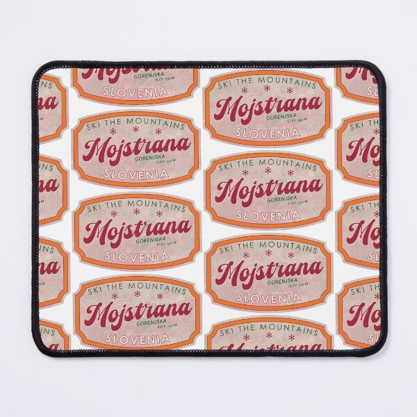 Item preview, Mojstrana, Slovenia, Gorenjska, Ski, textured skiing badge designed and sold by Wanderful-roads.