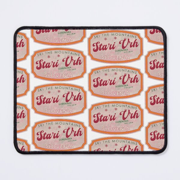 Item preview, Stari Vrh, Slovenia, Gorenjska, Ski, textured skiing badge designed and sold by Wanderful-roads.