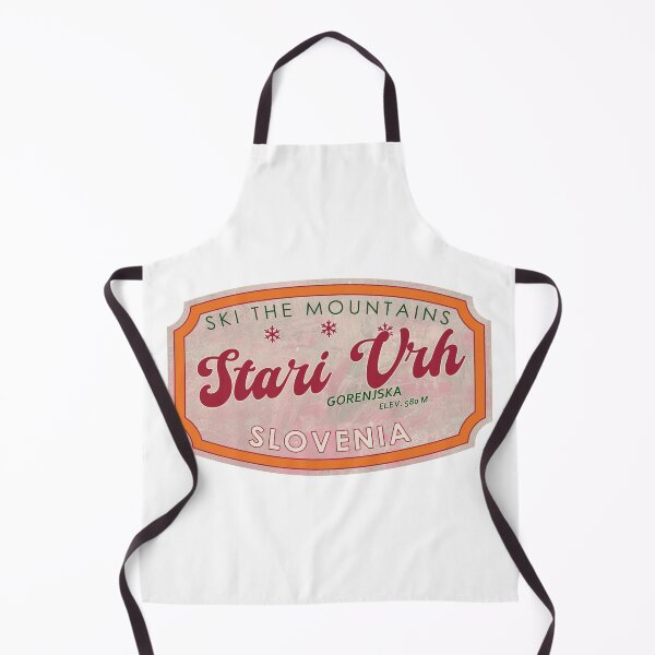 Item preview, Stari Vrh, Slovenia, Gorenjska, Ski, textured skiing badge designed and sold by Wanderful-roads.