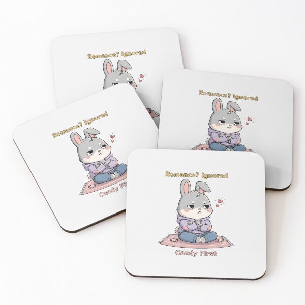 Item preview, Romance? Ignored — Candy First Cute Bunny Meme designed and sold by Moon's Arts.