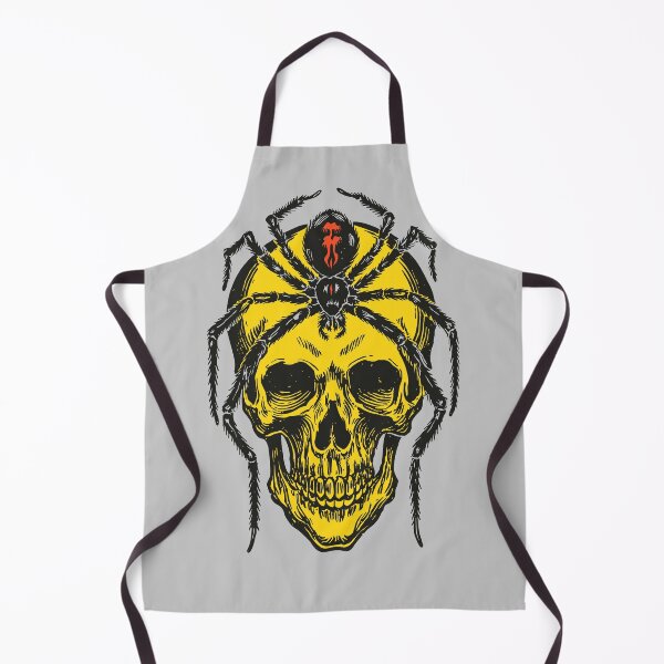 Item preview, Spider Skull Graphic Yellow Black Horror designed and sold by trajeado14.