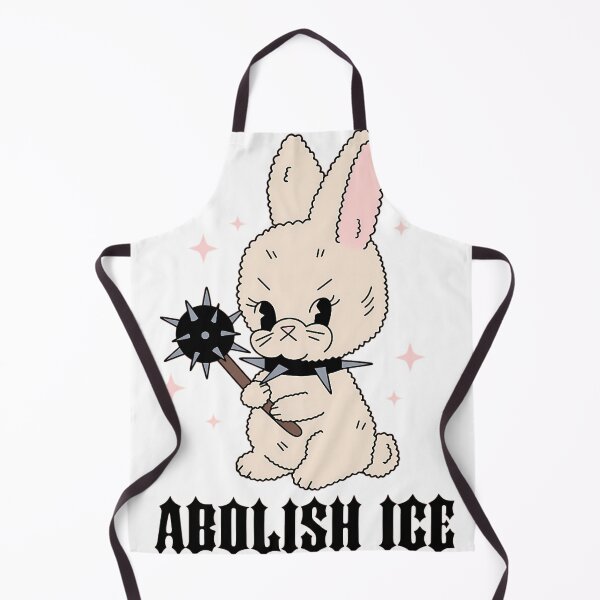 Item preview, Abolish Ice Cartoon Bunny With Spiked Club designed and sold by dragonflyhorse.