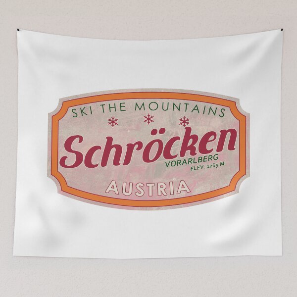 Item preview, Schröcken, Austria, Vorarlberg, Ski, textured skiing badge designed and sold by Wanderful-roads.