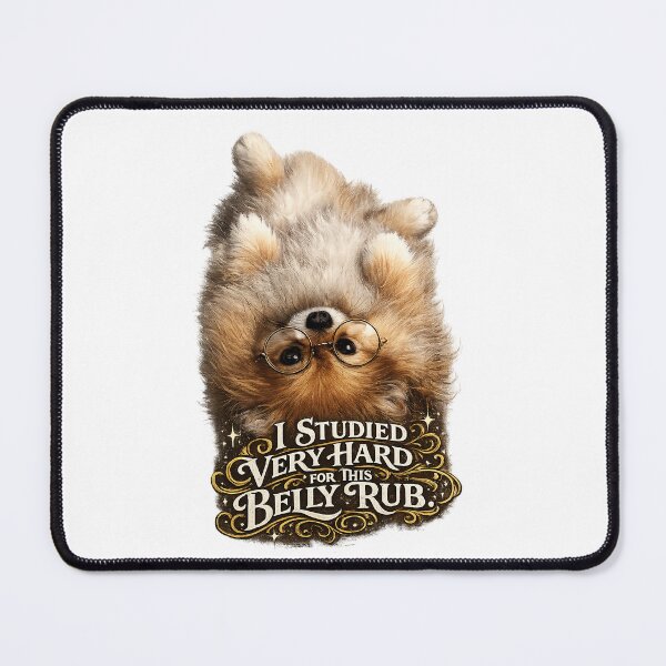 Item preview, Nerdy Pomeranian Asking for Belly Rub designed and sold by StrayaDesign.