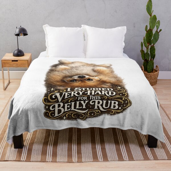 Item preview, Nerdy Pomeranian Asking for Belly Rub designed and sold by StrayaDesign.
