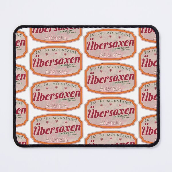 Item preview, Übersaxen, Austria, Vorarlberg, Ski, textured skiing badge designed and sold by Wanderful-roads.