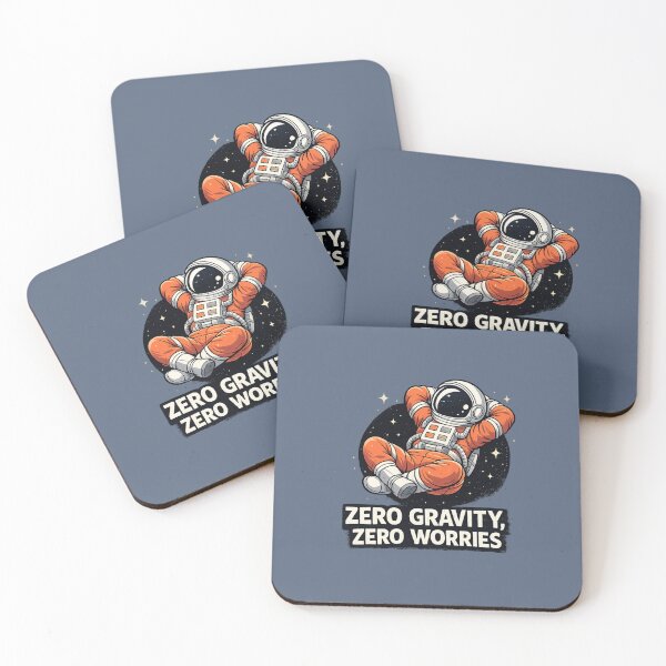 Item preview, Zero Gravity Zero Worries – Relaxing Astronaut Space Illustration designed and sold by MUKUND FASHION DESIGN.