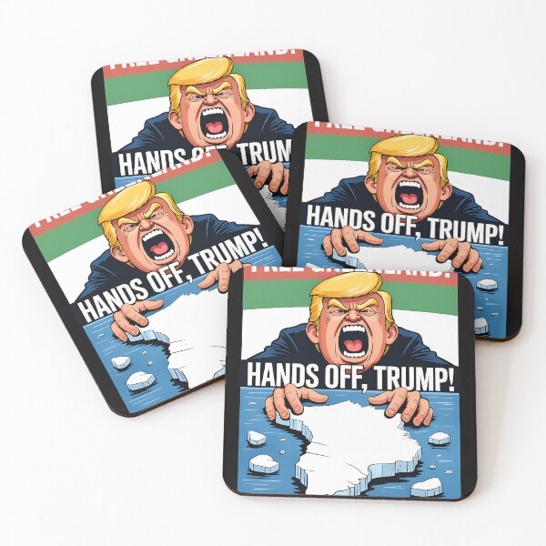 Item preview,  Free Greenland Hands Off Trump Anti Ice designed and sold by dragonflyhorse.